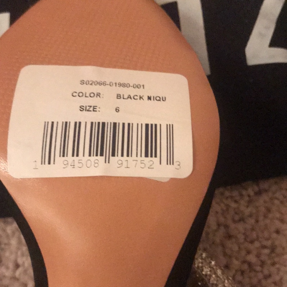 NWT Schutz black and crystal heels - Picture 5 of 5